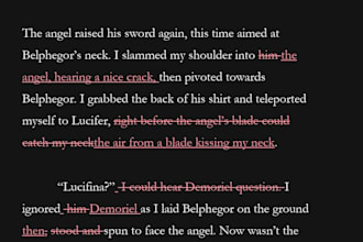 edit your novel or short story
