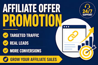 promote your affiliate offer and drive targeted leads to boost conversions