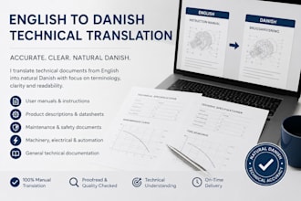 translate technical documents from english to danish
