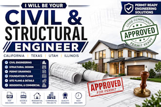 be your civil and structural engineer for california, texas, utah and illinois