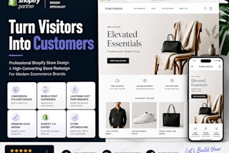 shopify store or revamp and redesign shopify store website expert