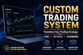 turn your trading strategy into a customized trading system