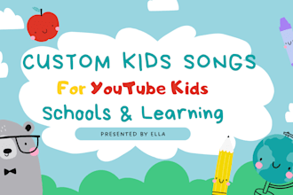 create custom educational childrens songs nursery rhymes and youtube kids music