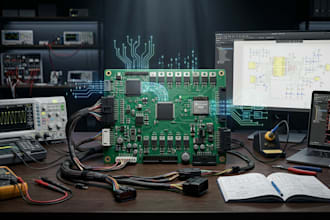 develop automotive pcb, stm32, esp32, ecu and embedded firmware