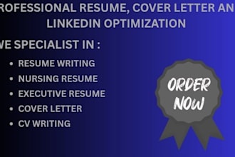 create a modern resume, cv, and linkedin profile for your career sucess
