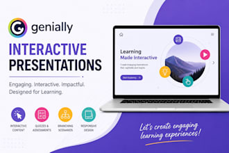 design interactive genially presentation for elearning and training