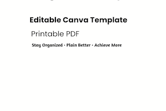 design a printable daily planner template editable in canva