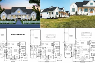 professional city permit blueprints 2d floor plan house