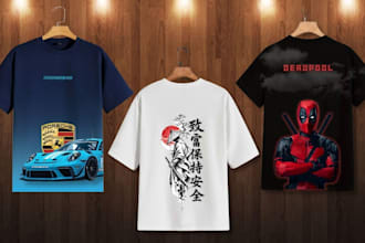 design custom streetwear and minimalist t shirt graphics designs