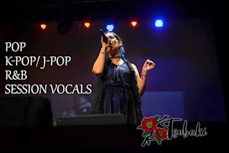 record professional kpop, jpop, or pop lead vocals for you