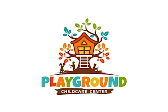 design a modern childcare, daycare, preschool and kids logo design