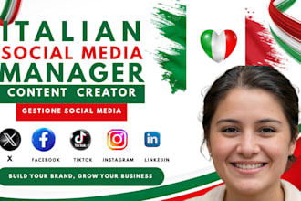 be your italian social media manager and content strategist