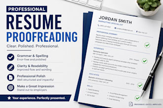 proofread and edit your resume for grammar, spelling and clarity