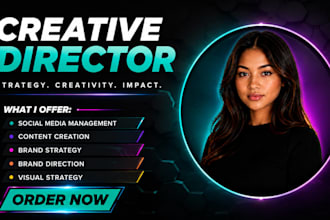 be your creative director for brand identity, visual strategy, content creation
