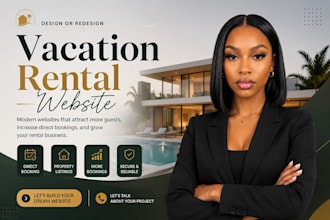 design a vacation rental website, airbnb website, direct booking website