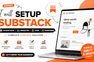 setup substack account substack newsletter substack posts and publication mgt