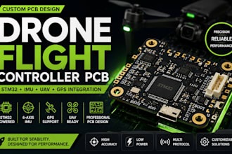 create drone flight controller pcb with stm32 imu uav drone and gps integration