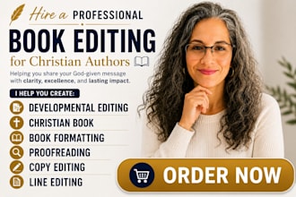 proofread developmental book editor christian book spiritual book formatting