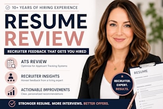 review your resume and provide expert recruiter feedback