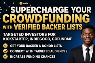 deliver a curated list of targeted backer for your campaign
