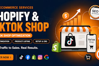 do shopify tiktok shop SEO, and product listing optimization, for fashion brand