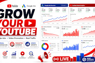 promote and grow youtube video with real google ads promotion