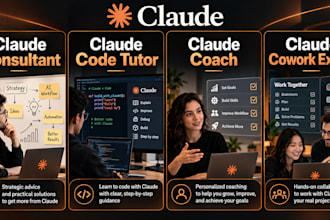 be your claude code tutor claude consultant claude coach claude cowork expert