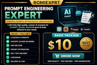 create expert ai prompts for chatgpt, claude, and gemini