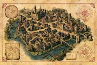create high quality bespoke fantasy maps