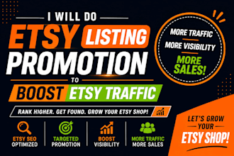 do etsy listing promotion to boost etsy traffic