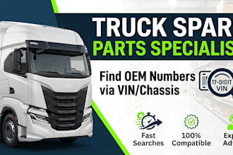 find exact oem truck spare parts and part numbers using vin