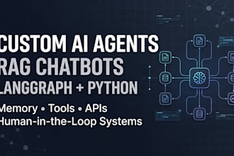 build a custom ai agent or rag chatbot using langgraph and python