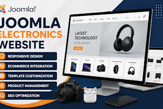 design, redesign, and develop a responsive joomla electronics website