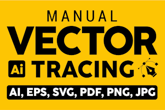 do vector tracing, vectorize image, convert logo to vector quickly