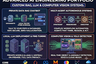 develop a custom rag system and local llm ai agent