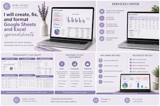 create, fix and format google sheets and excel spreadsheets
