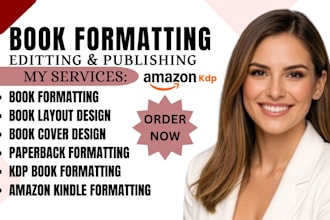 be your book formatter, book formatting and publishing for amazon kdp