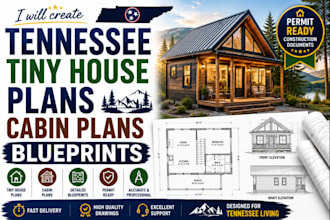 design tennessee tiny house structural plans, foundation design, cabin blueprint