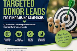 provide targeted donor leads for fundraising campaigns