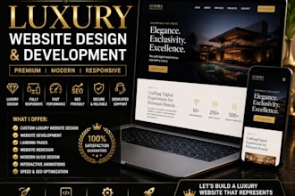 build luxury website design and website development