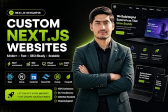 develop a responsive nextjs react website