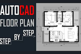 be your achitecture ror 2d floor plan architectural drawing in autocad in 24 hrs