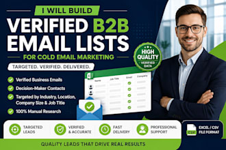 build verified b2b email lists for cold email marketing