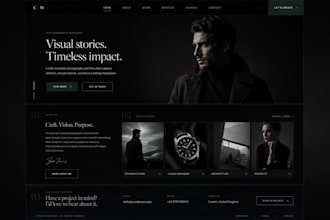 design a premium canva portfolio website