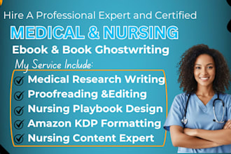 write medical ebook, nursing playbook, healthcare guide, nursing ebook