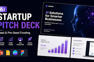 design ai startup investor pitch deck for seed and pre seed funding