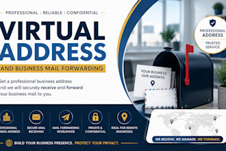 provide a professional virtual address and business mail forwarding