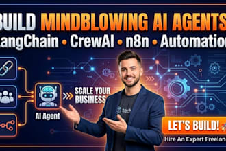 build ai agents using langchain, crewai, and n8n