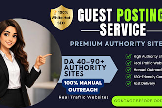 publish guest posts on high authority websites