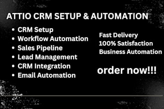 setup attio CRM, automate workflows and sales pipeline